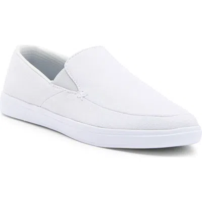 Travismathew Phenom Slip-on Sneaker In Heather Light Grey Woven