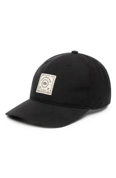 Travismathew Pilsen Cotton Snapback Baseball Cap In Black