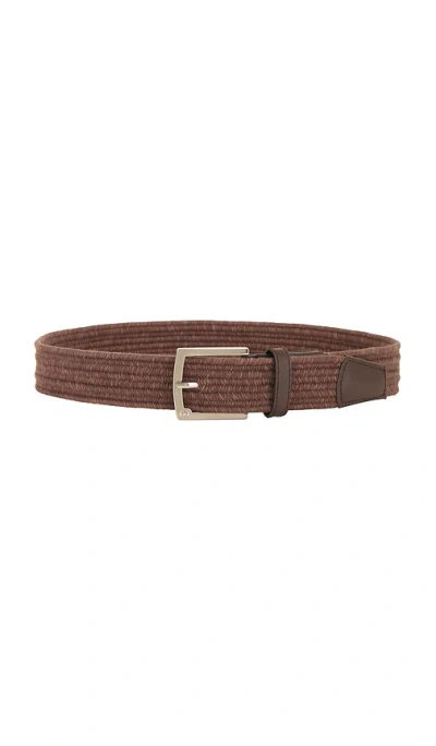 Travismathew Popsicle Leather Belt In Brown