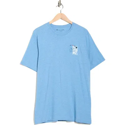 Travismathew Private Air Waikiki Graphic T-shirt In Blue
