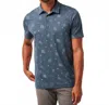 Travismathew Quick Trip Polo Shirt In Vintage Indigo In Blue