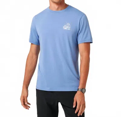Travismathew Reef Walk Short Sleeve Tee In Pacific Coast In Blue