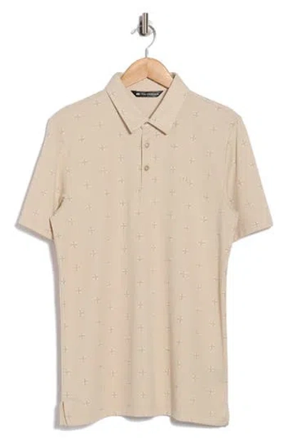 Travismathew Resemblance Knit Polo In Neutral