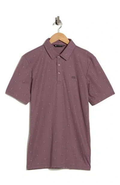 Travismathew Resemblance Knit Polo In Purple