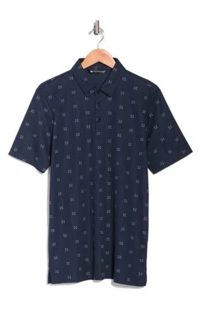 Travismathew Resemblance Knit Polo In Blue