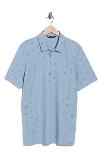 Travismathew Resemblance Knit Polo In Blue