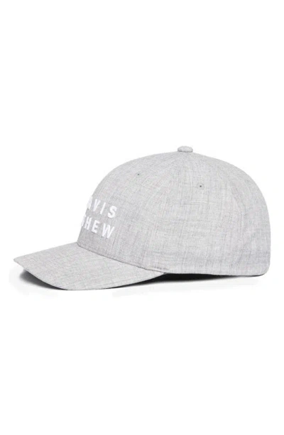 Travismathew Rockdale Snapback Baseball Cap In Heather Grey