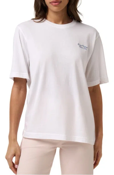 Travismathew Rooftop Cotton Jersey Graphic T-shirt In White