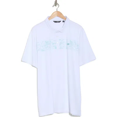 Travismathew Round It Up Polo In White