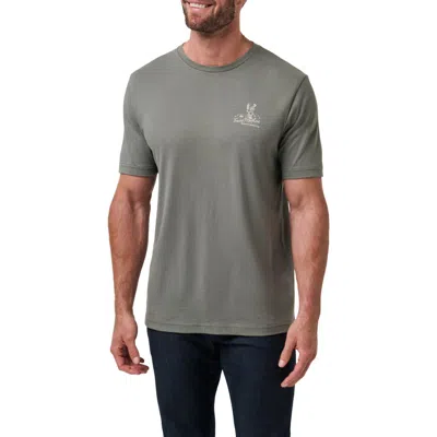 Travismathew Run Rudolph Cotton Graphic T-shirt In Green