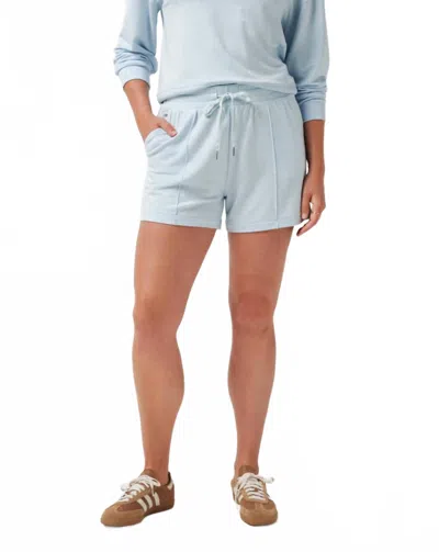 Travismathew Salt In The Air Cloud French Terry Short In Heather Baby Blue In Purple