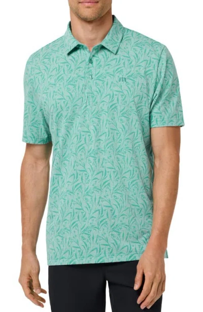 Travismathew Sands Performance Jersey Polo In Green