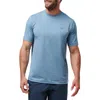 Travismathew Scenic Vista Logo T-shirt In Heather Copen Blue