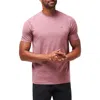 Travismathew Scenic Vista Logo T-shirt In Heather Roan Rouge