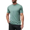 Travismathew Scenic Vista Logo T-shirt In Heather Silver Pine