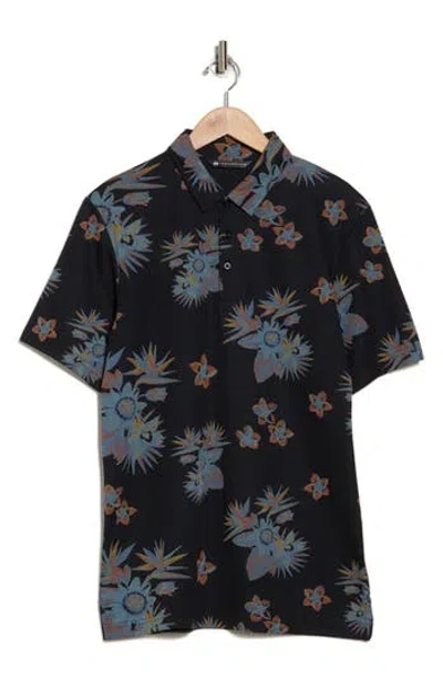 Travismathew Secluded Island No Logo Polo In Black
