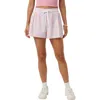 Travismathew Shifting Sands Stripe Drawstring Shorts In Foxglove Multi