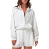Travismathew Shifting Sands Zip Jacket In White