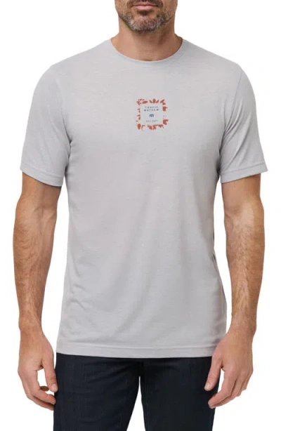 Travismathew Short Layover Graphic T-shirt In Gray