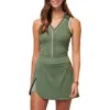 Travismathew Sip & Sea Moveknit Sleevless Polo Shirt In Agave Green In Agave Green
