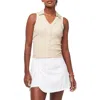 Travismathew Sip & Sea Johnny Collar Rib Tank In Brazilian Sand