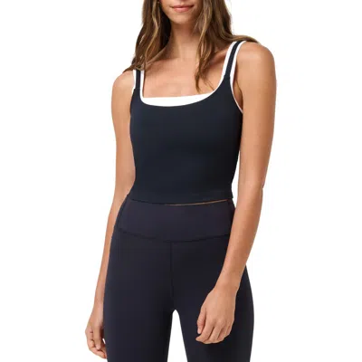 Travismathew Skyloft Agility Double Layer Performance Tank In Blue