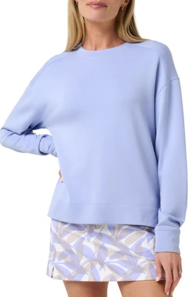 Travismathew Skyloft Crewneck Sweatshirt In Blue