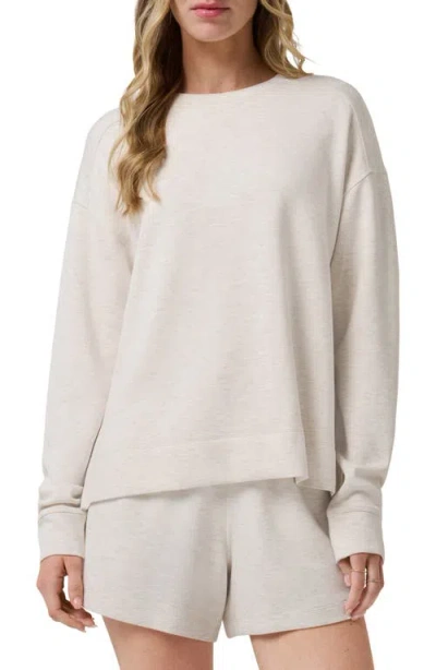 Travismathew Skyloft Crewneck Sweatshirt In White