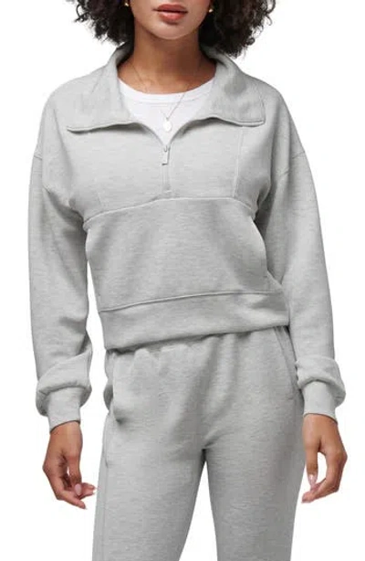 Travismathew Skyloft Half Zip Top In Gray