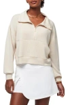 Travismathew Skyloft Half Zip Top In Heather Brazilian Sa