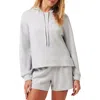 Travismathew Skyloft Hooded Sweatshirt In Heather Light Grey