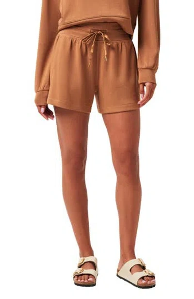Travismathew Skyloft Soft Drawstring Shorts In Brown