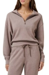 Travismathew Skyloft Soft Echo Half Zip Pullover In Gray