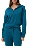 Travismathew Skyloft Soft Echo Half Zip Pullover In Blue
