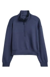 Travismathew Shadow Mirage Half Zip Pullover In Blue