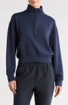 Travismathew Shadow Mirage Half Zip Pullover In Blue