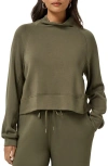 Travismathew Skyloft Soft Funnel Neck Sweatshirt In Green