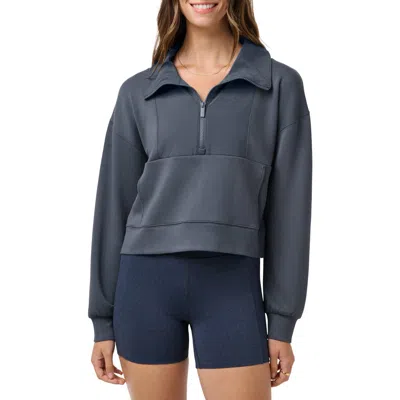 Travismathew Skyloft Soft Perforated Half Zip Pullover