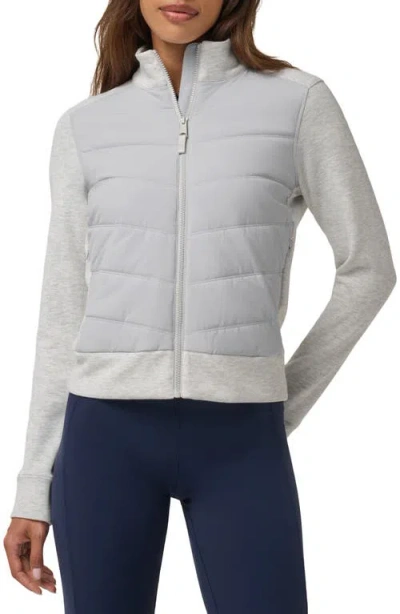 Travismathew Skyloft Soft Quilted Performance Jacket In Gray