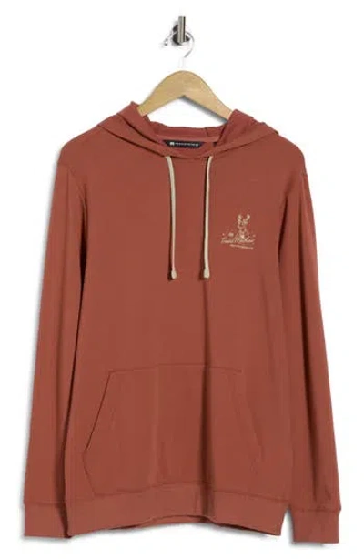 Travismathew Snowscape Cloud Graphic Hoodie In Burgundy