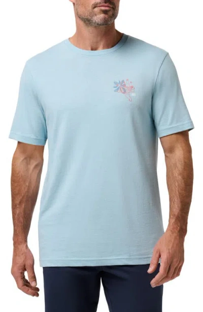 Travismathew Social Call Graphic T-shirt In Blue