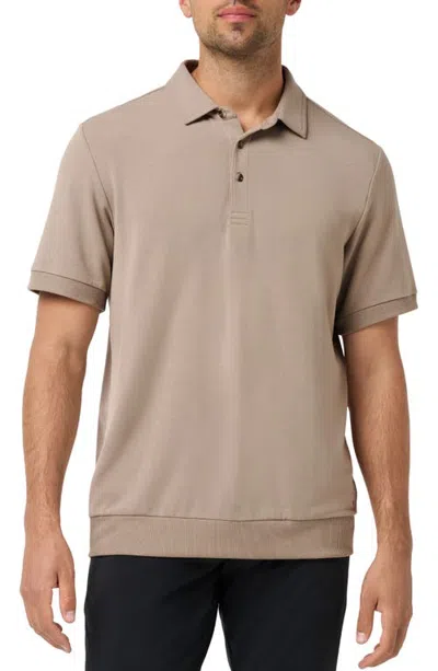 Travismathew Social Club Performance Polo In Brown