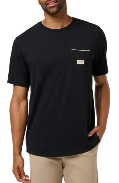 Travismathew Social Club Pocket T-shirt In Black