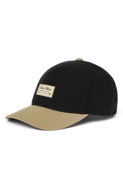 Travismathew Social Club Snapback Baseball Cap In Black