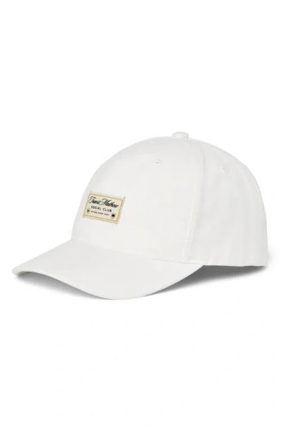 Travismathew Social Club Snapback Baseball Cap In White