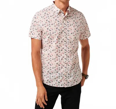 TRAVISMATHEW SOMETHING NEW BUTTON UP SHIRT IN MOONBEAM