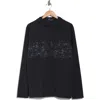 Travismathew Splatter Graphic Tech Zip Hoodie In Black