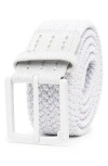 Travismathew Staggerwing 2.0 Braided Belt In Micro Chip/white