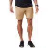 Travismathew Stretchknit 8-inch Shorts In Khaki