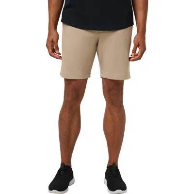 Travismathew Stretchknit 8-inch Shorts In Brown